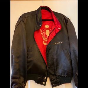 Vintage Caesars palace reversible bomber jacket